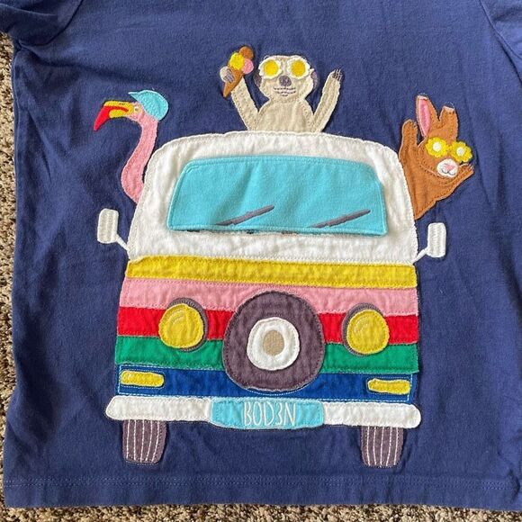 Mini Boden Road trip tee bus animals girls size 7-8 - Picture 4 of 5